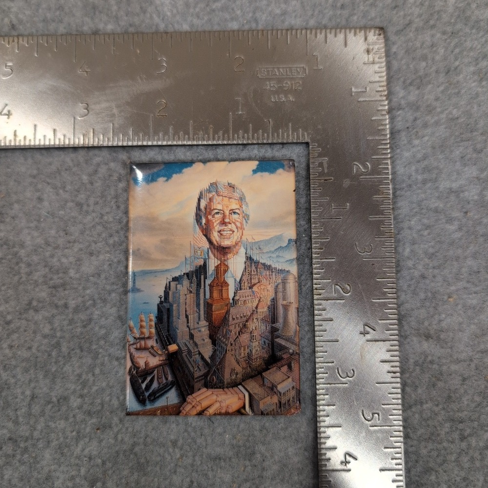 Jimmy Carter Octavio Ocampo Portrait Art Magnet Museum Library Surrealist City - Picture 2 of 3